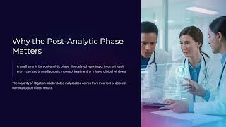 The Post Analytic Phase of Laboratory Testing
