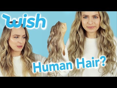 I Tried $11 WISH Hair Extensions - Are Cheap Hair Extensions Worth it?? -  KayleyMelissa - YouTube