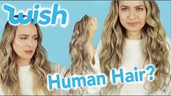 I Tried $11 WISH Hair Extensions - Are Cheap Hair Extensions Worth it?? - KayleyMelissa