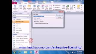 Microsoft Office Access Tutorial 2010 Advanced Query Types Lesson 9.6 Employee Group Training