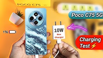 Poco C75 5G Charging Test | 0 to 100% | Box Charger ⚡