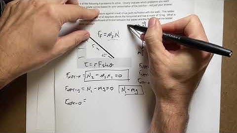 Finding the coefficient of friction to prevent a leaning ladder from slipping