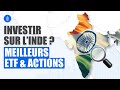 Inde investir sur la croissance  etfs et actions bourse