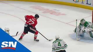 Kirby Dach Goes Top Shelf To Score First Goal Of The Season