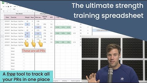 Track your training with a VBT velocity Logbook - training tool for making strength gains.