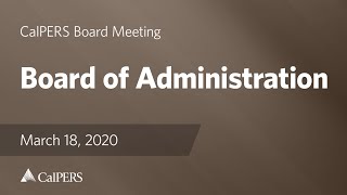 Board of Administration | March 18, 2020