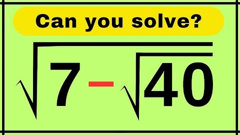 Japanese Olympiad Math | A Very Nice Square Root Algebra Problem Explained