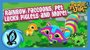 Rainbow Raccoons, Lucky Piglets, & More! | Animal Jam Update