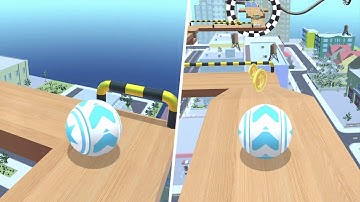 Sky Rolling Ball 3D - Levels 32 to 33 - Gameplay iOS, Android