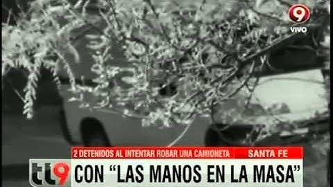 Dos detenidos al intentar robar una camioneta