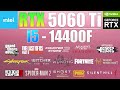RTX 5060 Ti 16GB + i5-14400F : 1440p Gaming PC Build? 15 Games Tested