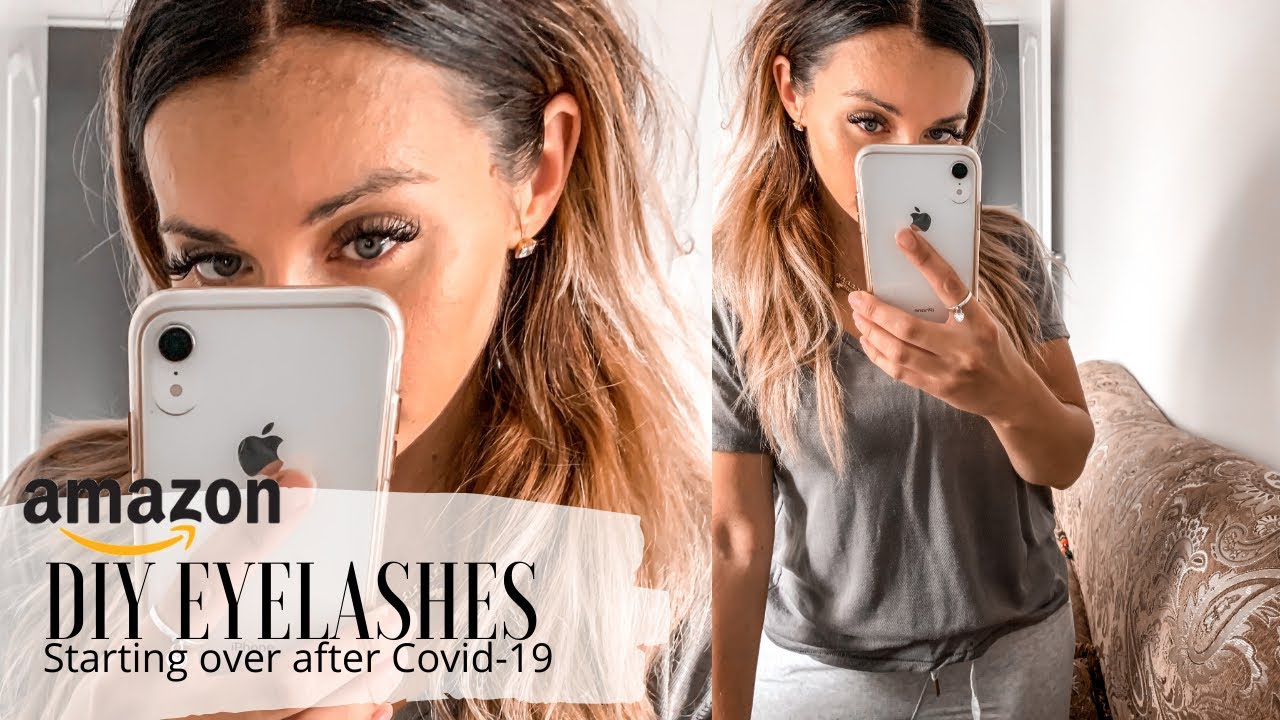 DIY EYELASH EXTENSIONS USING AMAZON PRODUCTS - YouTube