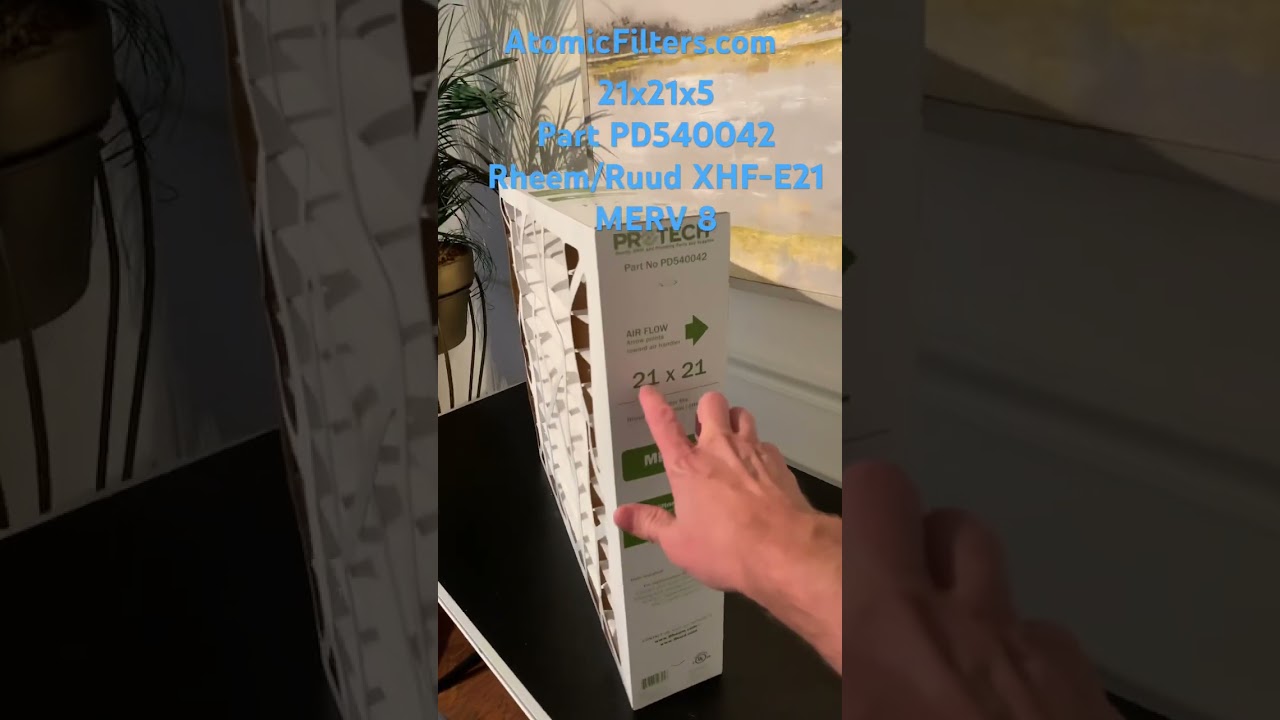 PROTECH 21x21 PD540042 Rheem / Ruud XHF-E21 MERV 8 Furnace Filter 
