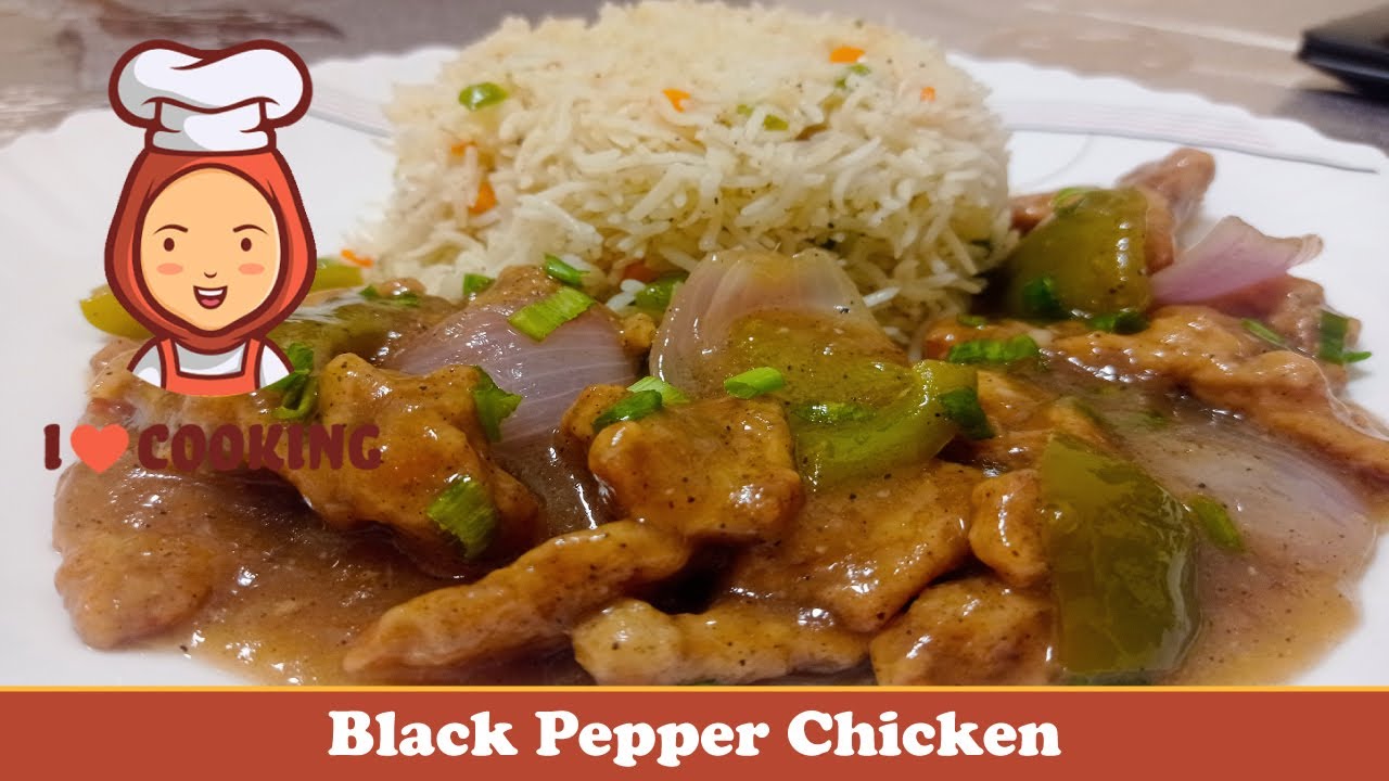 Black Pepper Chicken Recipe IndoChinese Style Black Pepper Chicken