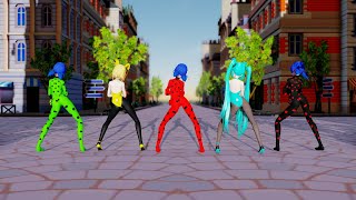 MMD Miraculous X Vocaloid Bunny Bla Bla Bla