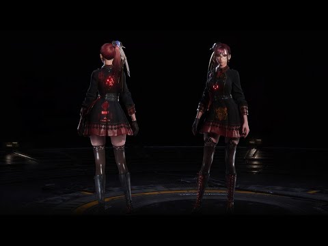 stellar blade black full dress Eve's Black Full Dress Outfit Display