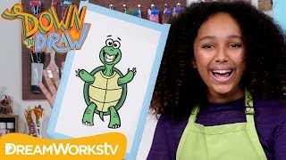 How To Draw A Turtle | DOWN TO DRAW