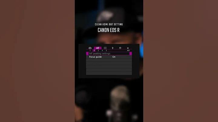 How to get Clean HDMI Out Setting for Live Streaming with the Canon R #shorts #canon #livestream
