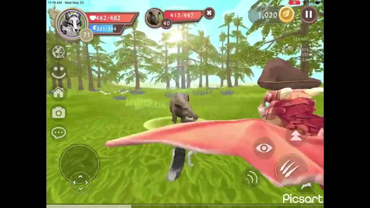 Leveling up my fox pup in WildCraft!+growing up my fox pup! YouTube