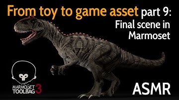 From toy to game asset - Part 9: Final scene in Marmoset - ASMR