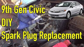 2012-2016 Honda Civic Spark Plug Change - How To Do A Tune Up Yourself