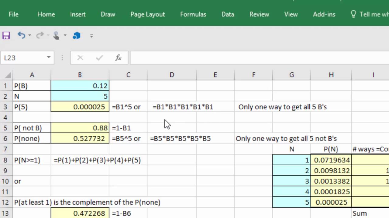 Chapter 3 How To Solve A Conditional Probability Problem For Independent Events With Excel Youtube