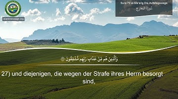 سورة 70. المعارج (ترجمة باللغة الألمانية) | مشاري بن راشد العفاسي