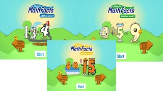 Meet the Math Facts (Addition) Guessing Game Lv’s. 1-3 (ALL 30 MATH FACTS)   Math Facts Song