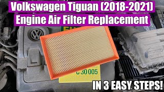 How to replace / remove VW Volkswagen Tiguan, Passat B8, Arteon, Skoda (20172021) Engine Air Filter