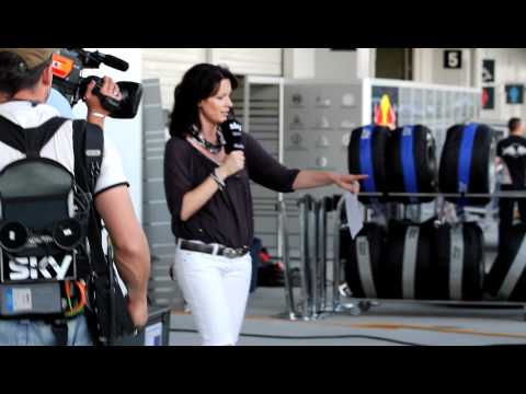 Formula One Germany TV reporter Tanja Bauer