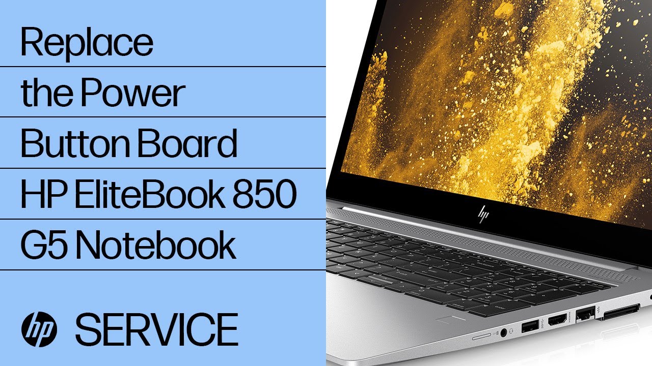 troubleshooting trailer lights How to Replace the Power Button Board | HP EliteBook 850 G5 Notebook
