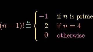 Wilson's Theorem in Modular Arithmetic