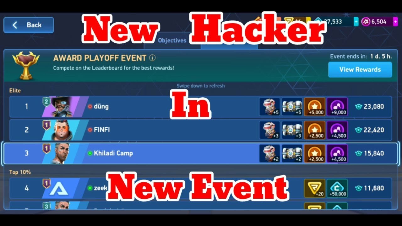 Hacker In Playoff Event 😡 Mech Arena Hacker 🤬 Award Playoff Event 😤 