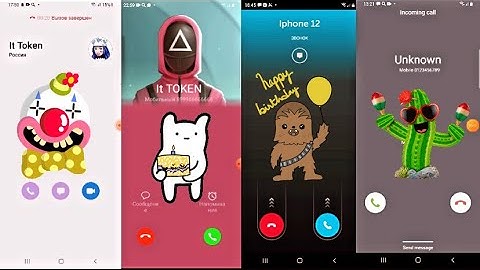 Incoming Calls Screen Video IPhone 12 vs Honor vs Samsung vs Redmi vs Lenovo and Nokia WhatsApp