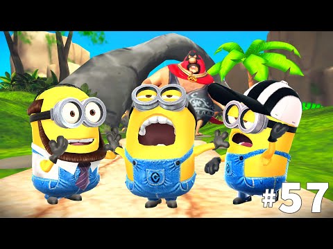 Minion rush Dave minion Grandpa minion and Referee minion at Volcano Island | LEVEL 295-297 Ep 57