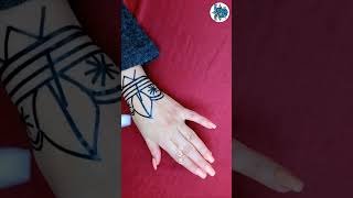 نقش حنه شرائط سودانية اشكال هندسية  غاية في الروعة use the tape to make this unique  Sudanese Henna