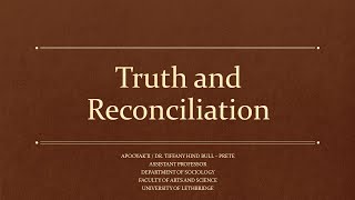 The Stolen Children Era - Truth and Reconciliation - SACPA - Thursday, April 18, 2024