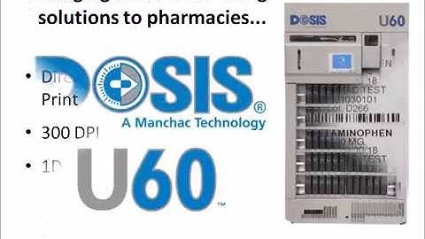 DOSIS U60 Unit-Dose Robot