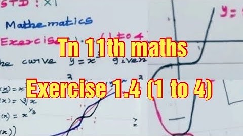 Tn 11th maths exercise 1.4 question 1 to 4 (graph the function using transformation)