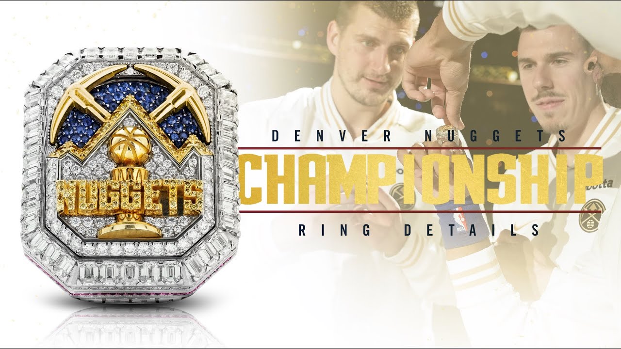 Here's a close look at the Denver Nuggets' championship rings