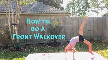 Front Walkover Tutorial