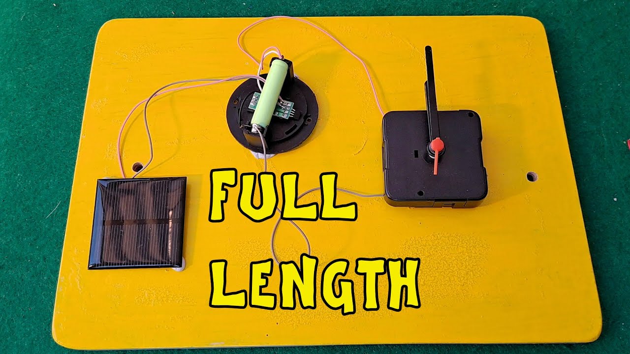 Solar-powered clock for George 🌞😎🕑 FULL LENGTH BUILD - YouTube