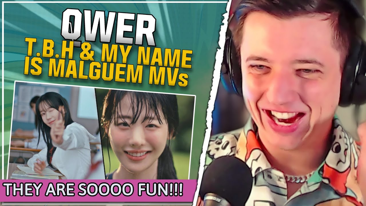 GIRL BAND SMILE (QWER 'T.B.H(고민중독)' & 'My Name Is Malguem' Official MVs | REACTION)