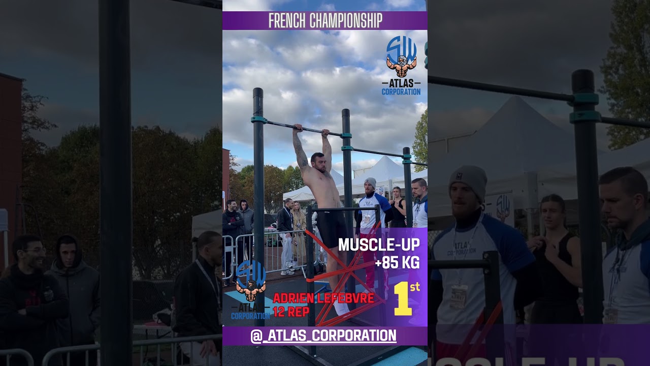 Championnat de france de calisthénie : Adrien Lefebvre conserve son titre de champion 🇨🇵 +85kg