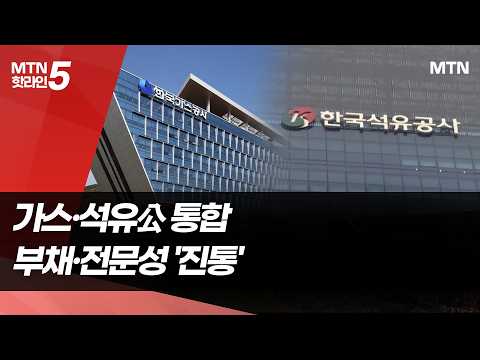 가스·석유公 합친다지만…부채·전문성 놓고 ‘진통’ / 머니투데이방송 (뉴스)