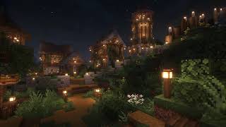 Medieval Village After Dark | Cozy Minecraft Ambience screenshot 1
