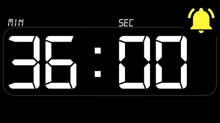 ⏰ TIMER 36 Minutes ((BEEP)) 🔔 - Countdown with Alarm