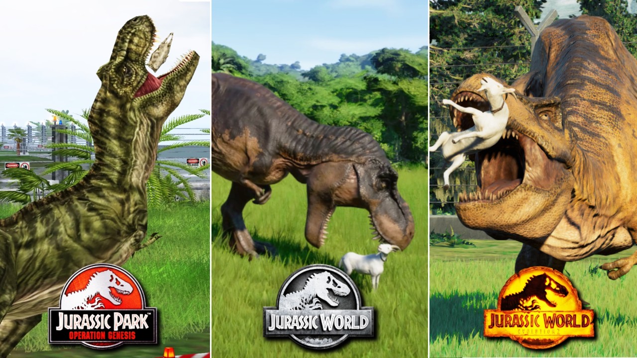 🔥JPOG vs JWE1 vs JWE2 | Dinosaurs Hunting Goats: Animation Comparison