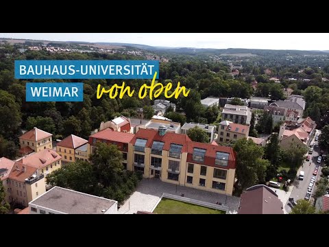 Die Bauhaus-Universität Weimar von oben