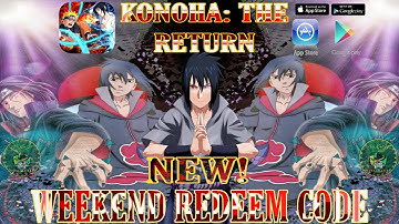 Konoha: The Return New Weekend Redeem Code 🎁 Naruto Idle RPG iOS/android